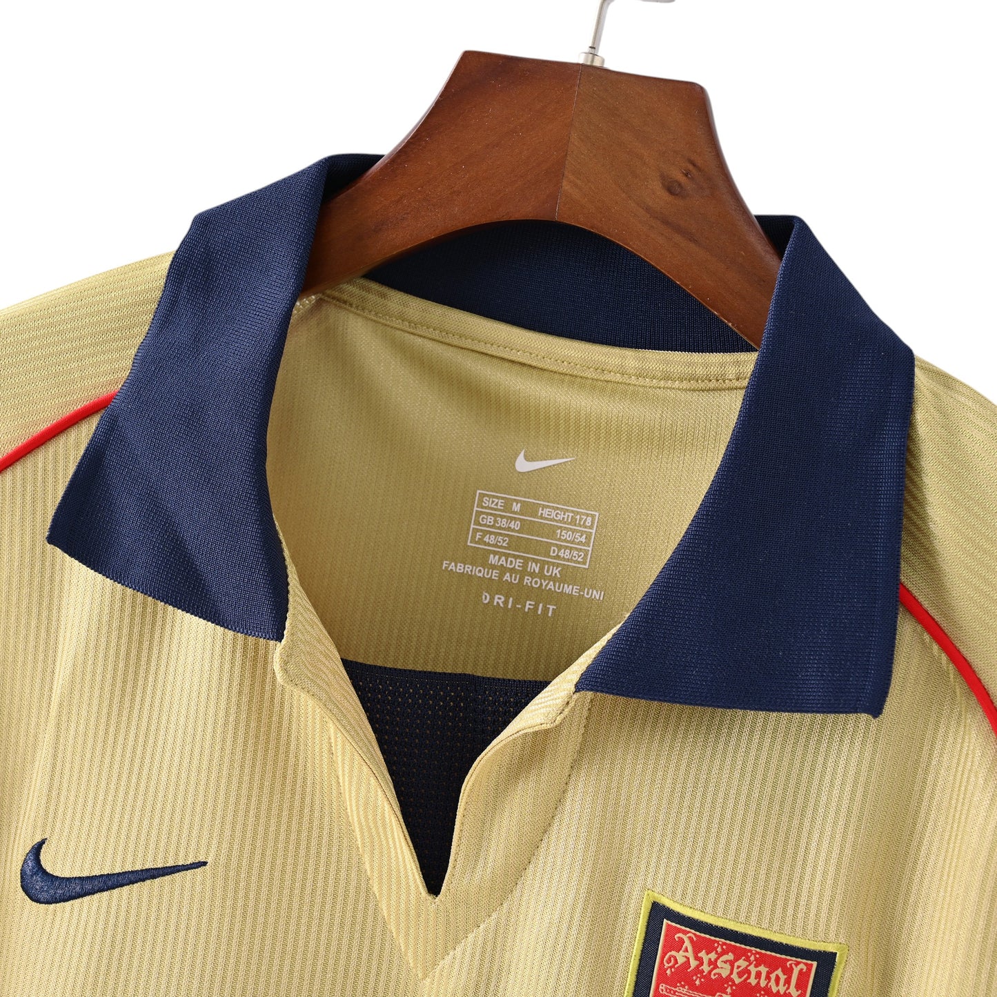 Camiseta Arsenal retro 2001-2002 segunda equipación
