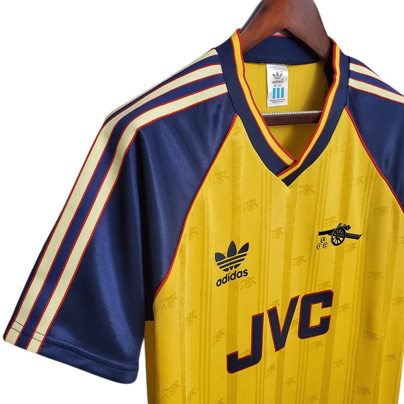 Camiseta Arsenal retro 1988-1989 segunda equipación