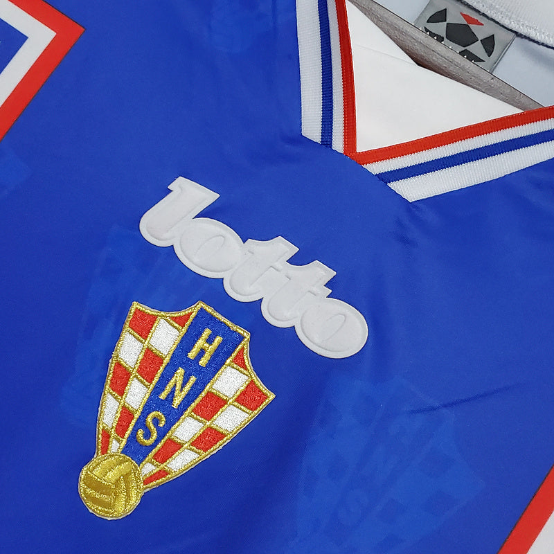 Camiseta Croacia retro 1998 segunda equipación