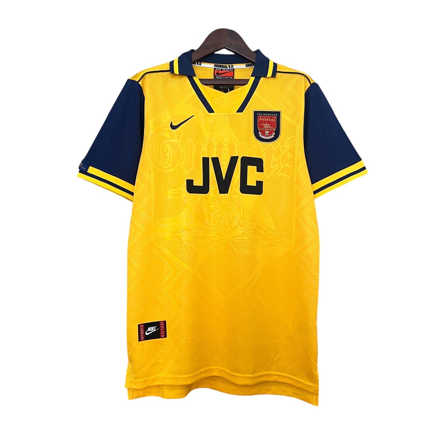 Camiseta Arsenal retro 1996-1997 segunda equipación