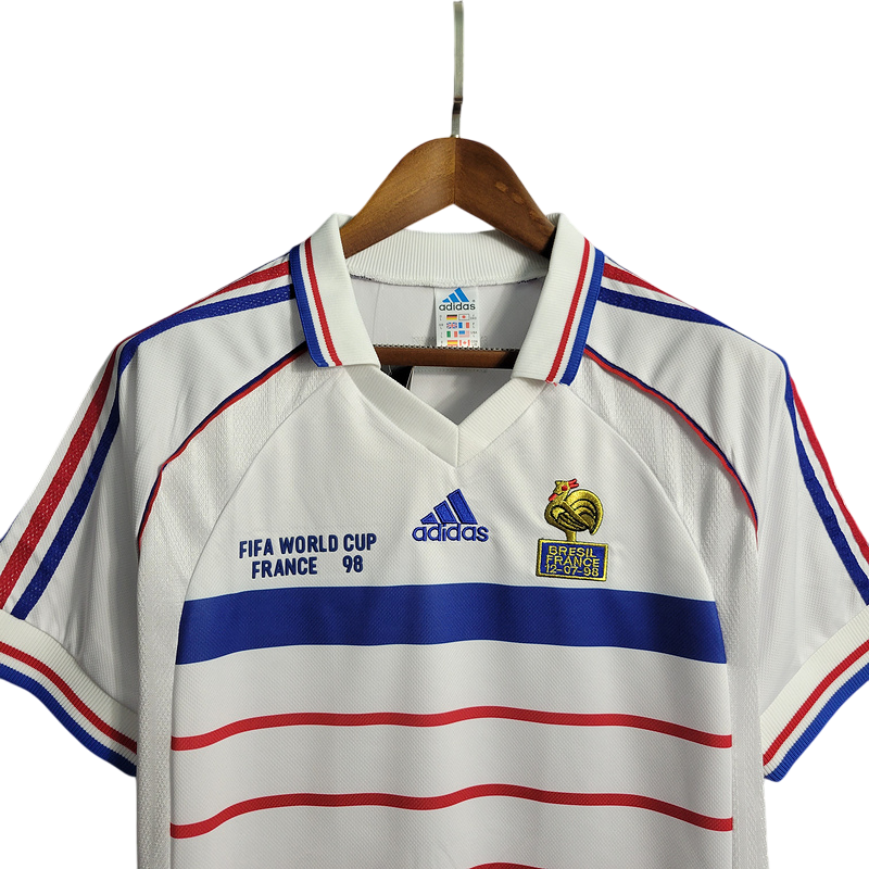 Camiseta Francia retro 1998 segunda equipacion
