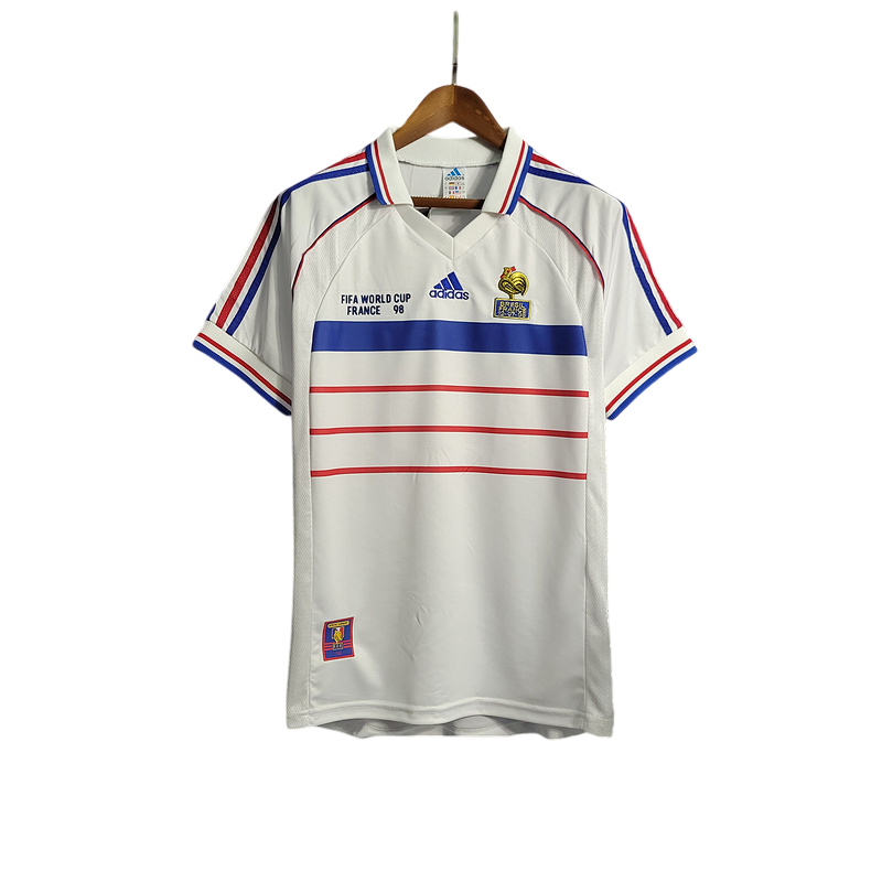 Camiseta Francia retro 1998 segunda equipacion