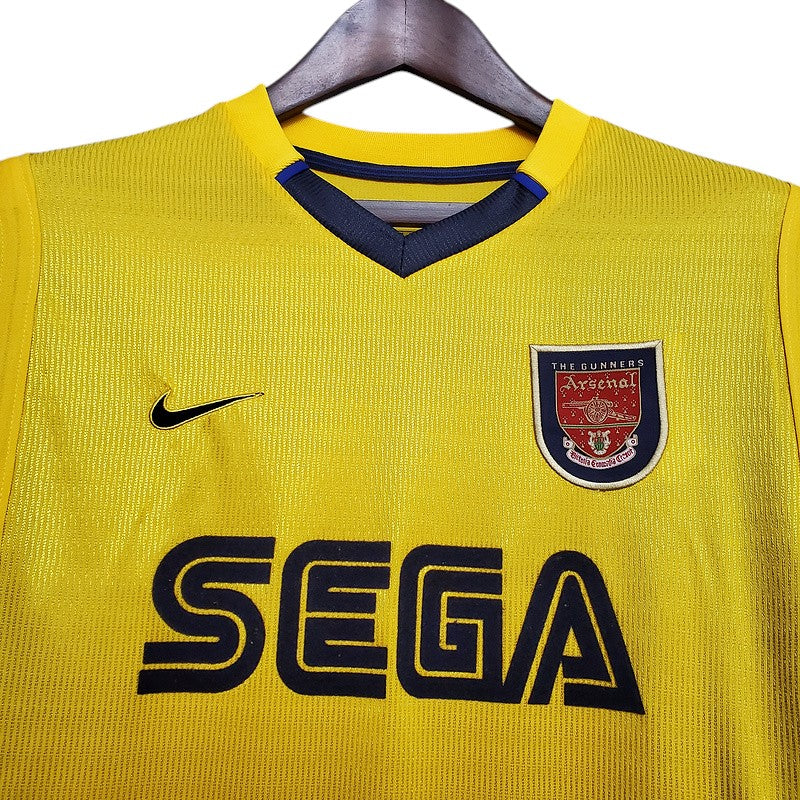 Camiseta Arsenal retro 1999-2000 segunda equipación