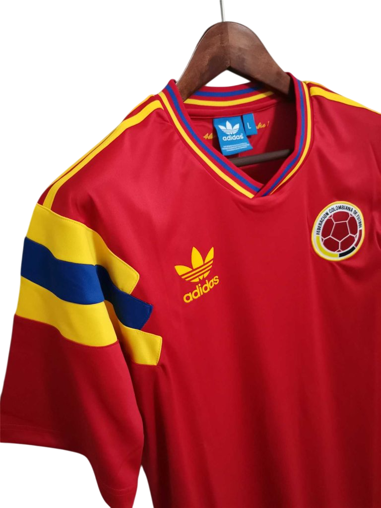 Camiseta Colombia retro 1990 segunda equipación
