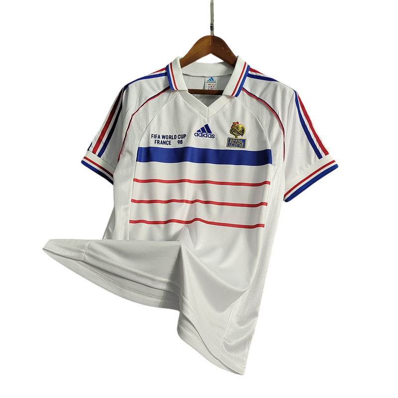 Camiseta Francia retro 1998 segunda equipacion