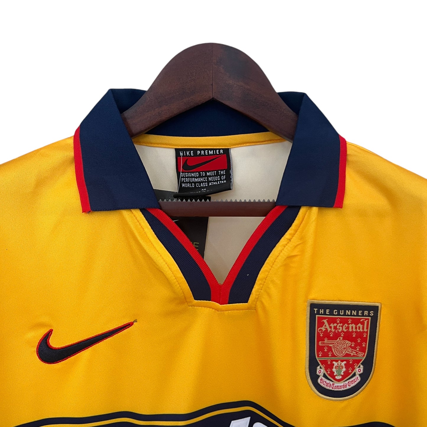 Camiseta Arsenal retro 1997-1999 segunda equipación