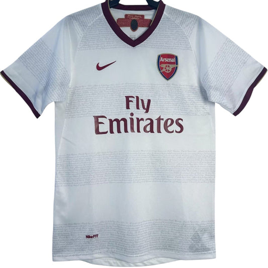 Camiseta Arsenal retro 2007-2008 segunda equipación