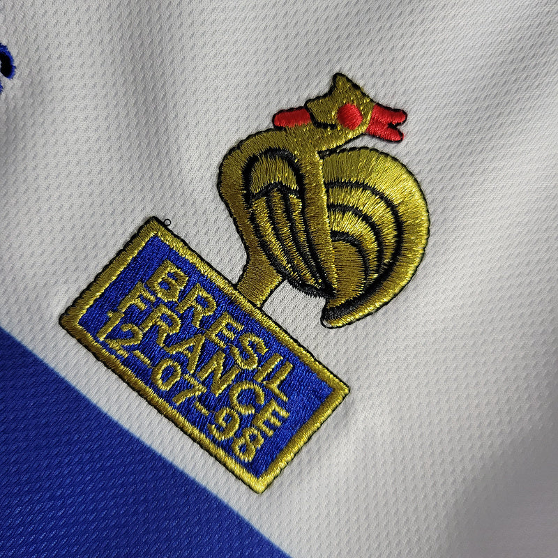 Camiseta Francia retro 1998 segunda equipacion